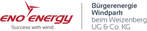Logo Bürgerenergie Windpark beim Weizenberg UG & Co. KG und eno energy