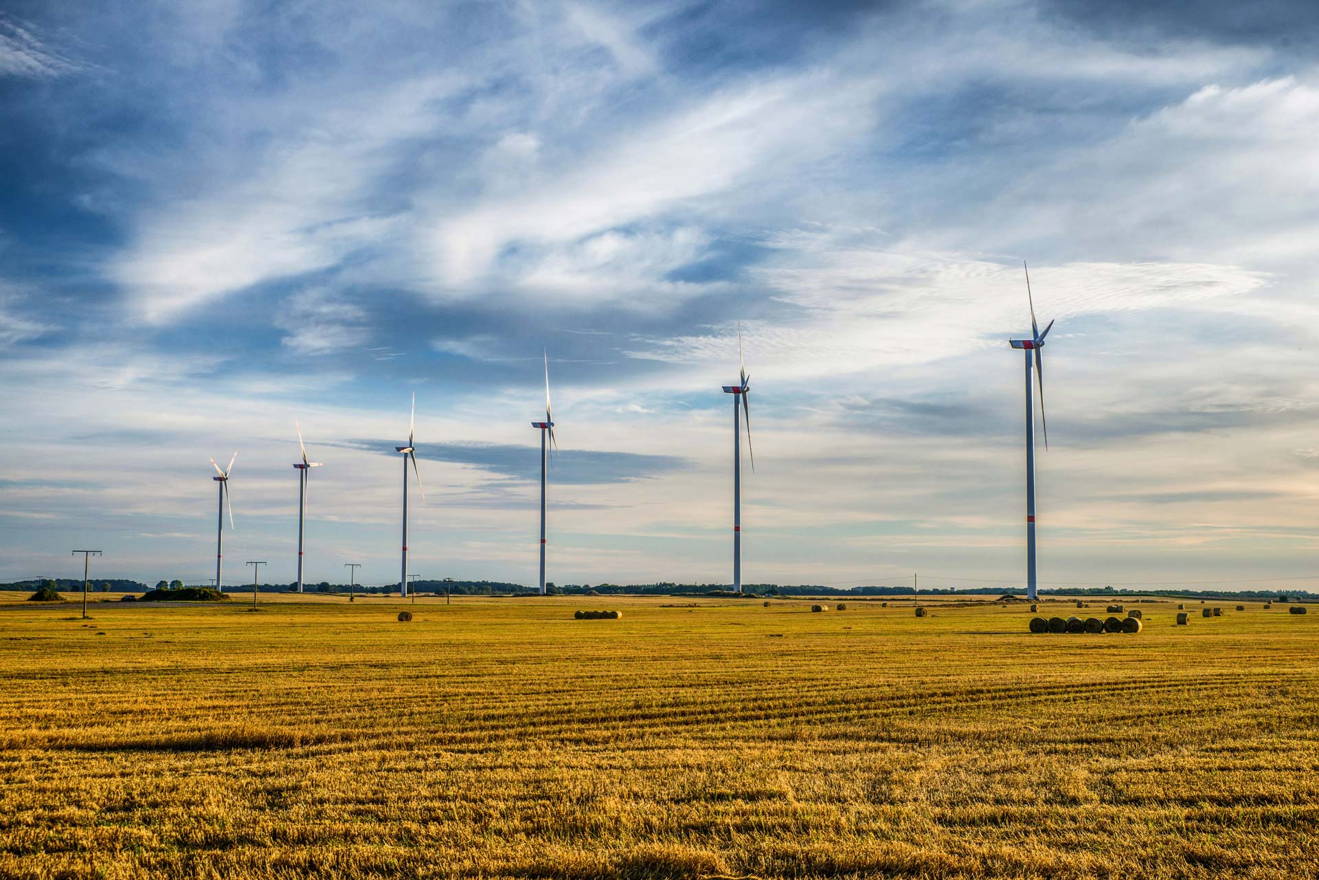 Ansicht des Windparks Plauerhagen